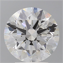 Lab Grown Diamond 3.58 Carats, Round with Ideal Cut, E Color, VVS2 Clarity and Certified by IGI