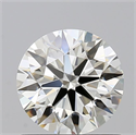 Natural Diamond 0.92 Carats, Round with Excellent Cut, J Color, VVS2 Clarity and Certified by GIA