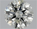 Natural Diamond 1.01 Carats, Round with Excellent Cut, I Color, I1 Clarity and Certified by IGI