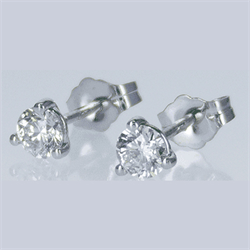 Foto Aretes de diamantes redondos Martini de