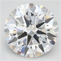 Lab Grown Diamond 3.12 Carats, Round with Ideal Cut, D Color, VVS1 Clarity and Certified by IGI