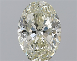 Picture of Natural Diamond 2.51 Carats, Oval with  Cut, M Color, SI2 Clarity and Certified by GIA