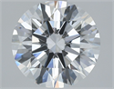 Natural Diamond 2.11 Carats, Round with Excellent Cut, D Color, FL Clarity and Certified by GIA