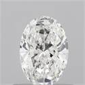Natural Diamond 0.50 Carats, Oval with  Cut, F Color, VVS2 Clarity and Certified by IGI