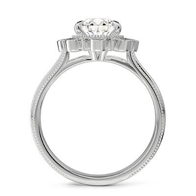 The Sunflower Halo Engagement ring