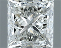 Natural Diamond 1.01 Carats, Princess with  Cut, H Color, IF Clarity and Certified by IGI