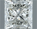 Natural Diamond 1.01 Carats, Princess with  Cut, H Color, IF Clarity and Certified by IGI