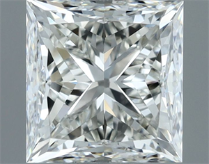 Picture of Natural Diamond 1.01 Carats, Princess with  Cut, H Color, IF Clarity and Certified by IGI