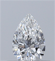 Diamante Natural 0.31 quilates, De pera , Color E, claridad VVS1 y certificado GIA