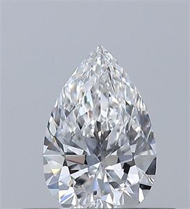 Foto Diamante Natural 0.31 quilates, De pera , Color E, claridad VVS1 y certificado GIA de