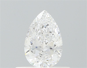 Picture of Natural Diamond 0.40 Carats, Pear with  Cut, D Color, VVS1 Clarity and Certified by GIA
