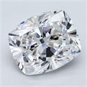 Natural Diamond 3.02 Carats, Cushion with  Cut, D Color, VS1 Clarity and Certified by GIA