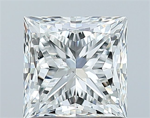 Picture of Natural Diamond 1.01 Carats, Princess with  Cut, G Color, SI2 Clarity and Certified by GIA