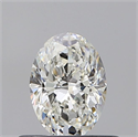 Natural Diamond 0.51 Carats, Oval with  Cut, I Color, VS1 Clarity and Certified by GIA