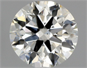 Natural Diamond 0.90 Carats, Round with Excellent Cut, J Color, SI2 Clarity and Certified by GIA