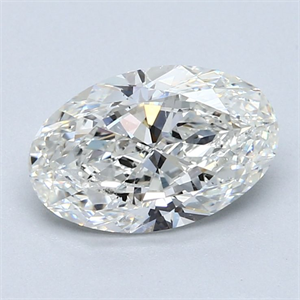 Picture of Natural Diamond 2.01 Carats, Oval with  Cut, H Color, SI1 Clarity and Certified by GIA