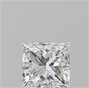 Natural Diamond 0.70 Carats, Princess with  Cut, D Color, VS1 Clarity and Certified by GIA