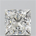 Natural Diamond 1.20 Carats, Princess with  Cut, I Color, VVS2 Clarity and Certified by GIA