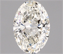 Natural Diamond 0.42 Carats, Oval with  Cut, H Color, IF Clarity and Certified by IGI