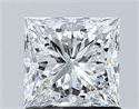 Natural Diamond 1.21 Carats, Princess with  Cut, E Color, VS1 Clarity and Certified by GIA