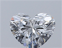 Natural Diamond 0.35 Carats, Heart with  Cut, E Color, VVS2 Clarity and Certified by GIA