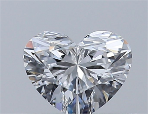 Picture of Natural Diamond 0.35 Carats, Heart with  Cut, E Color, VVS2 Clarity and Certified by GIA