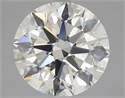 Natural Diamond 3.02 Carats, Round with Excellent Cut, L Color, VS1 Clarity and Certified by GIA