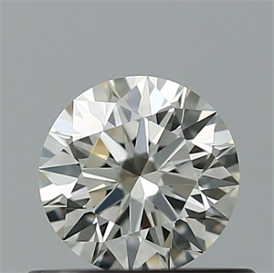 Picture of Natural Diamond 0.41 Carats, Round with Excellent Cut, H Color, IF Clarity and Certified by IGI