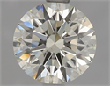 Natural Diamond 1.24 Carats, Round with Excellent Cut, N Color, VS2 Clarity and Certified by GIA