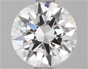 Natural Diamond 0.90 Carats, Round with Excellent Cut, H Color, VVS1 Clarity and Certified by GIA