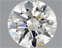 Natural Diamond 1.00 Carats, Round with Excellent Cut, J Color, VVS2 Clarity and Certified by GIA