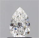 Natural Diamond 0.51 Carats, Pear with  Cut, F Color, VVS1 Clarity and Certified by GIA