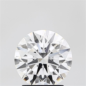 Picture of Lab Grown Diamond 2.04 Carats, Round with Ideal Cut, D Color, IF Clarity and Certified by IGI