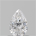Natural Diamond 0.54 Carats, Pear with  Cut, D Color, VS2 Clarity and Certified by GIA