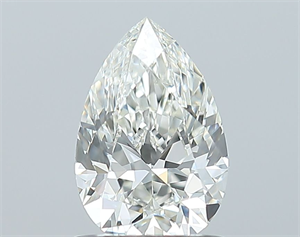 Picture of Natural Diamond 0.90 Carats, Pear with  Cut, I Color, IF Clarity and Certified by GIA