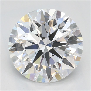 Picture of Lab Grown Diamond 2.05 Carats, Round with Ideal Cut, D Color, IF Clarity and Certified by IGI
