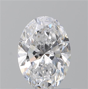 Picture of Natural Diamond 0.90 Carats, Oval with  Cut, D Color, SI2 Clarity and Certified by GIA