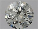 Natural Diamond 0.50 Carats, Round with Excellent Cut, H Color, VVS1 Clarity and Certified by GIA