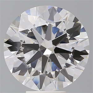 Picture of Lab Grown Diamond 7.56 Carats, Round with Ideal Cut, E Color, VVS2 Clarity and Certified by IGI