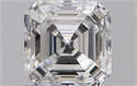 Diamante Natural 0.51 quilates, Asscher , Color D, claridad VS2 y certificado GIA