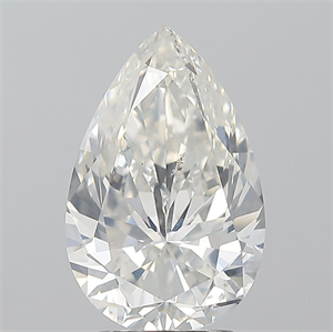 Foto Diamante Natural 3.01 quilates, De pera , Color H, claridad SI2 y certificado GIA de