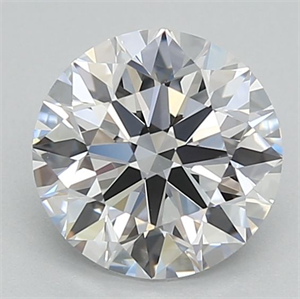 Picture of Lab Grown Diamond 1.02 Carats, Round with Ideal Cut, D Color, VS1 Clarity and Certified by IGI