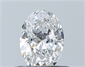 Natural Diamond 0.40 Carats, Oval with  Cut, E Color, IF Clarity and Certified by GIA