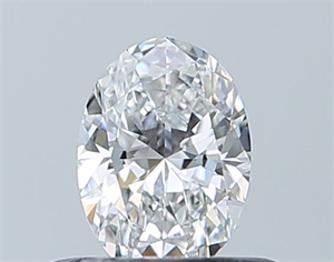Picture of Natural Diamond 0.40 Carats, Oval with  Cut, E Color, IF Clarity and Certified by GIA