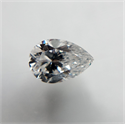 Diamante Natural 0.19 quilates, De pera , Color D, claridad I1 y certificado GIA
