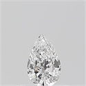 Diamante Natural 0.18 quilates, De pera , Color D, claridad SI2 y certificado GIA