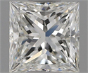 Natural Diamond 0.70 Carats, Princess with  Cut, G Color, IF Clarity and Certified by GIA
