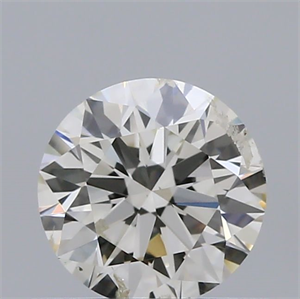 Picture of Natural Diamond 0.50 Carats, Round with Excellent Cut, I Color, SI2 Clarity and Certified by IGI