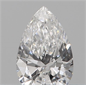 Natural Diamond 0.13 Carats, Pear with  Cut, E Color, VS1 Clarity and Certified by IGI