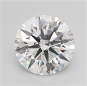 Lab Grown Diamond 3.55 Carats, Round with Ideal Cut, D Color, IF Clarity and Certified by IGI